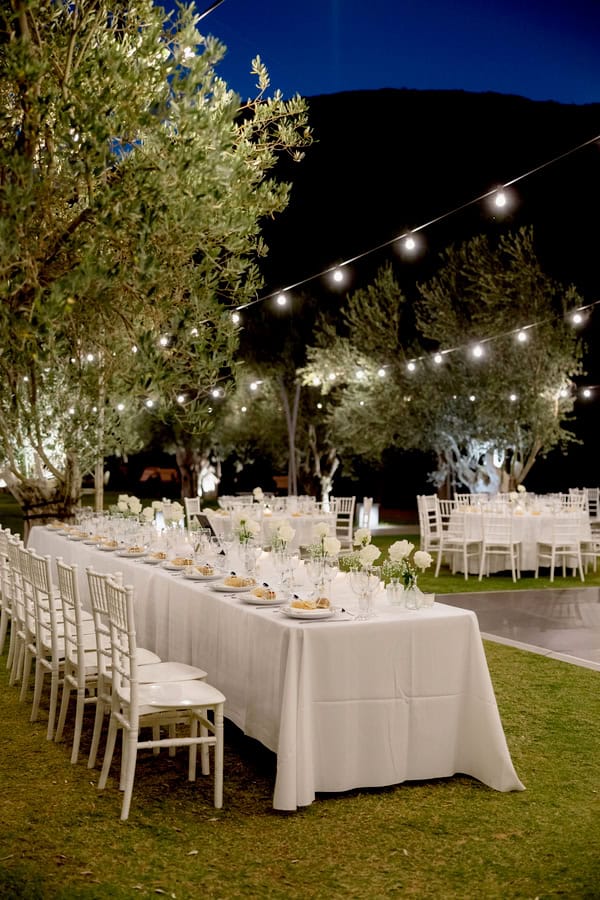 Chic Summer Wedding Mykonos White Wedding Decor