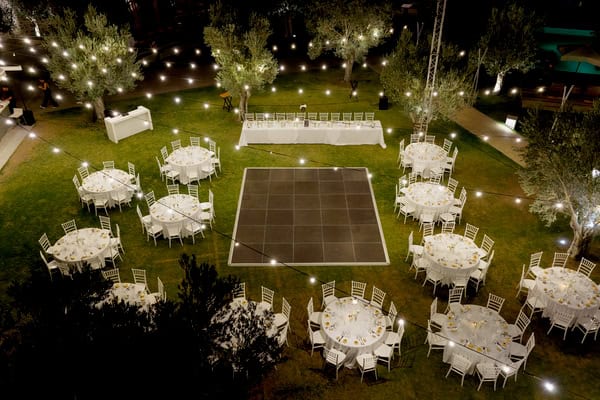Chic Summer Wedding Mykonos White Wedding Decor