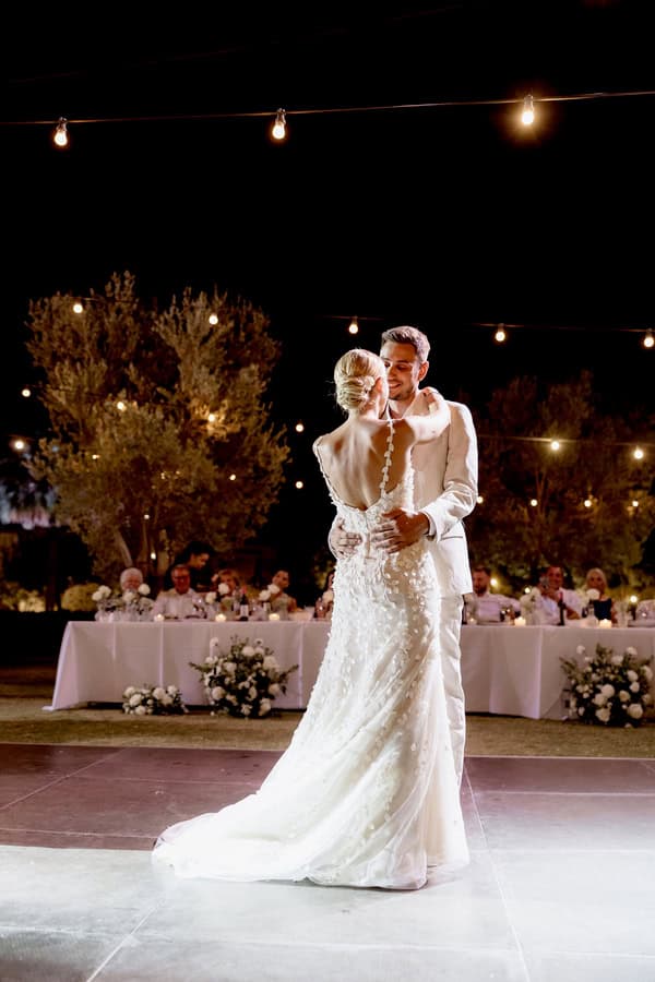 Chic Summer Wedding Mykonos White Wedding Decor