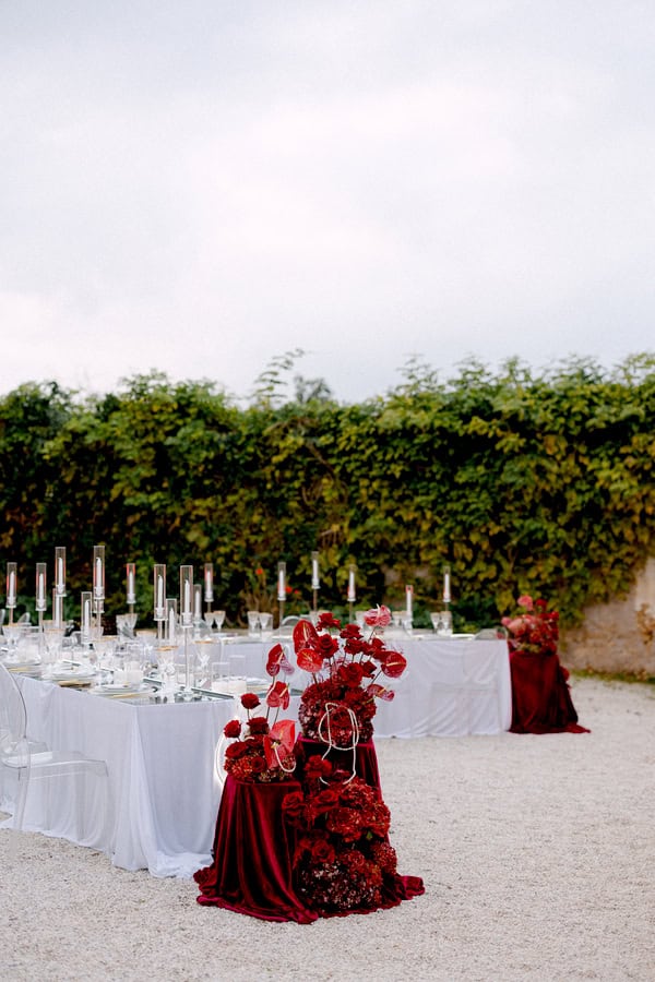 Edgy Modern Styled Shoot Crete Red Florals