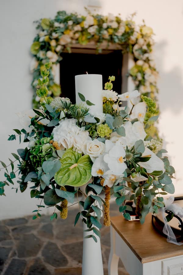 Elegant White Wedding Decoration Floral Arrangements