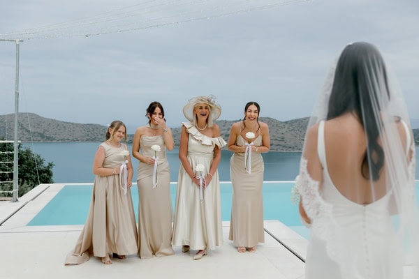 Minimal Chic Wedding In Soft Neutral Tones At Art Villas Greece
