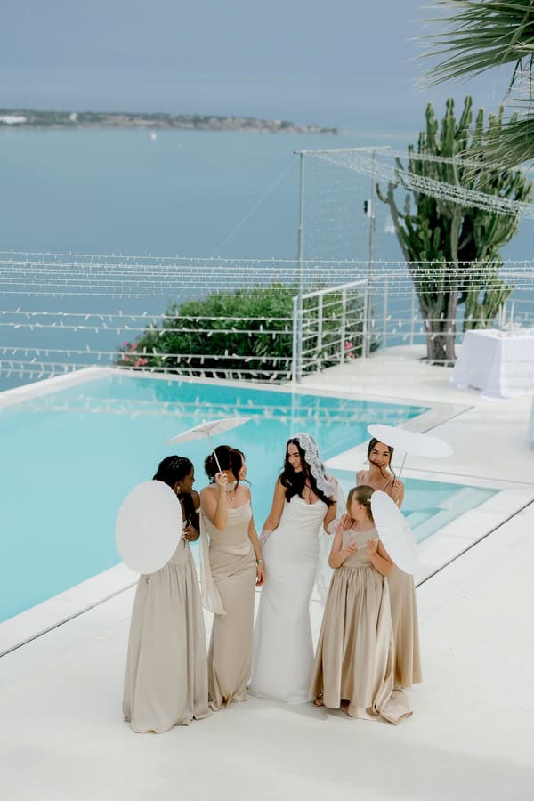 Minimal Chic Wedding In Soft Neutral Tones At Art Villas Greece