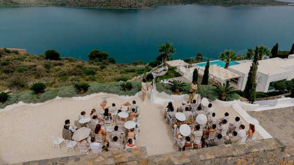 Minimal Chic Wedding In Soft Neutral Tones At Art Villas Greece