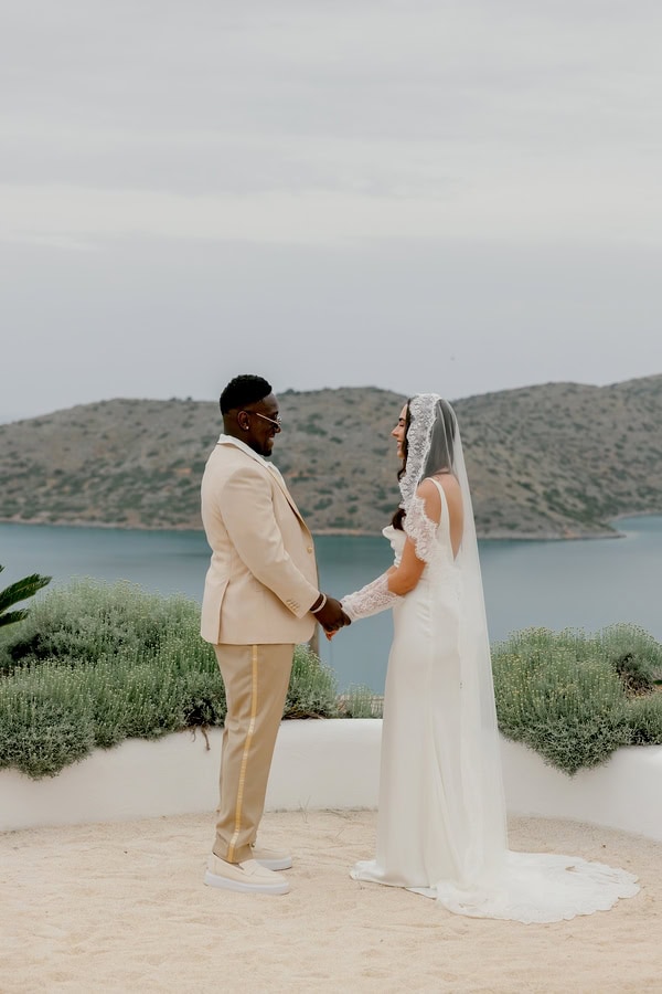 Minimal Chic Wedding In Soft Neutral Tones At Art Villas Greece
