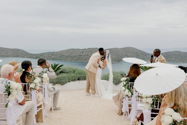 Minimal Chic Wedding In Soft Neutral Tones At Art Villas Greece