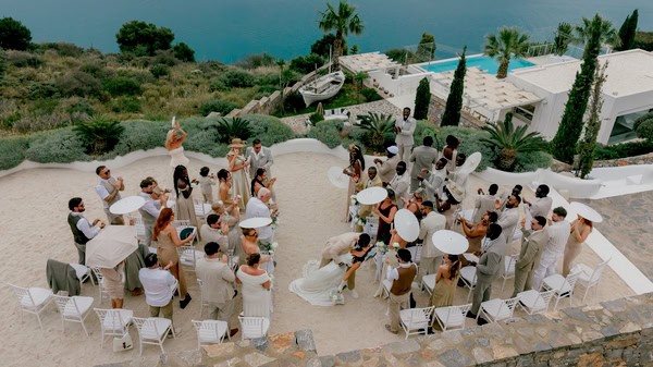 Minimal Chic Wedding In Soft Neutral Tones At Art Villas Greece