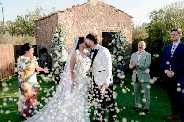 Romantic garden wedding with pastel hues in Athens | Cynthia & Rares