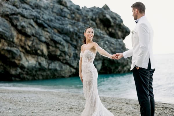 Romantic Summer Wedding White Details Larissa