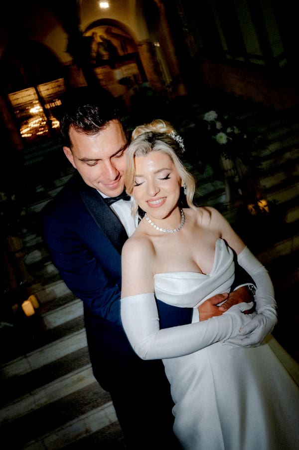 Spring Wedding White Blue Floral Design