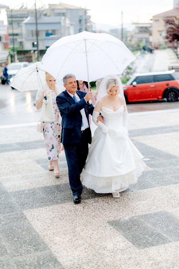 Spring Wedding White Blue Floral Design