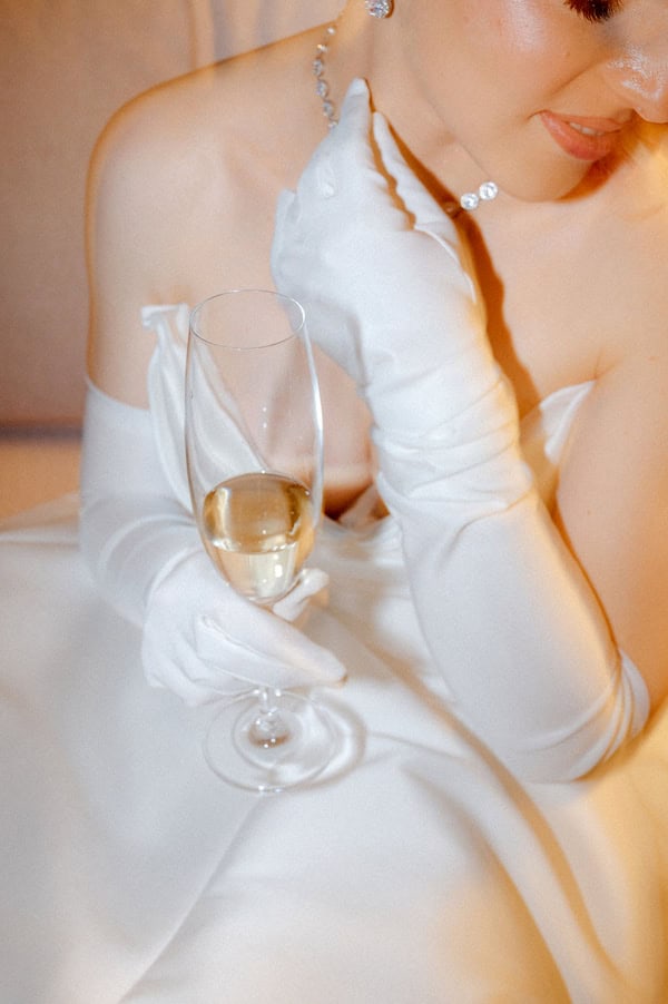 Spring Wedding White Blue Floral Design
