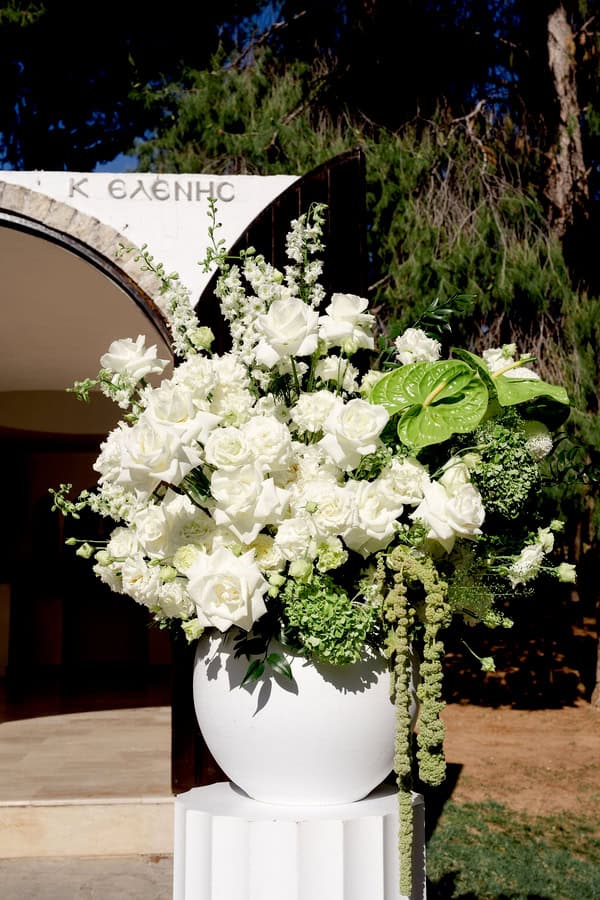 White Hydrangea Wedding Deda Estate