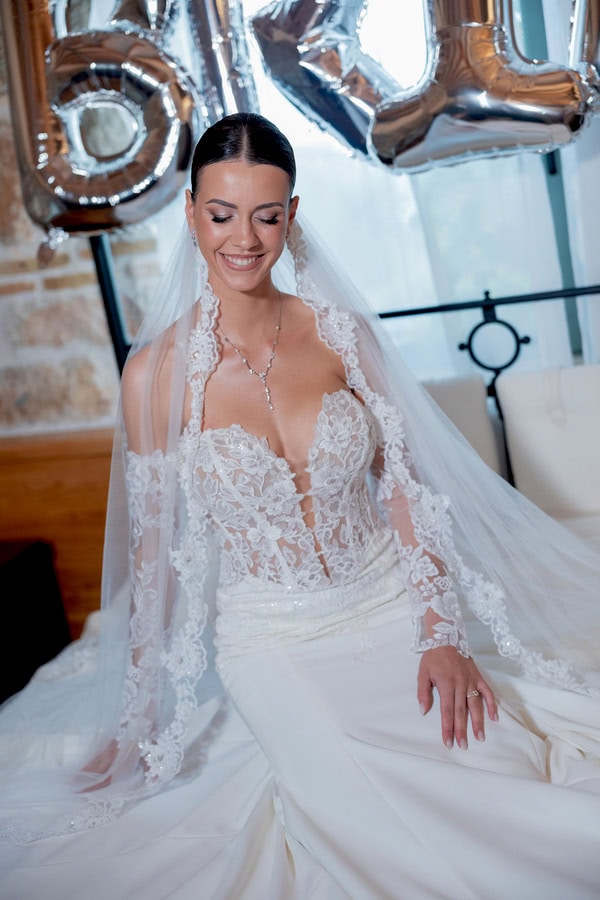 Beautiful White Green Wedding Wine Museum