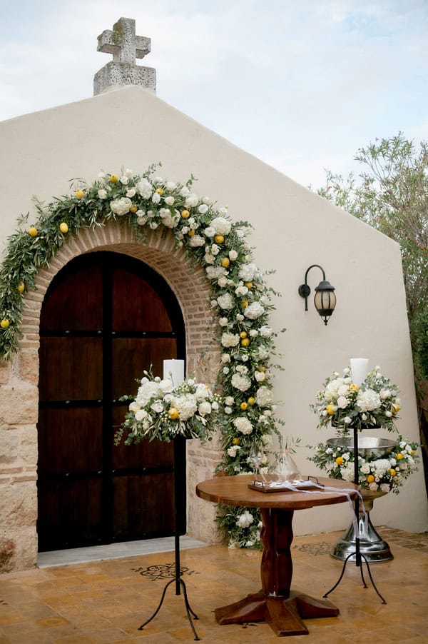 Beautiful White Green Wedding Wine Museum