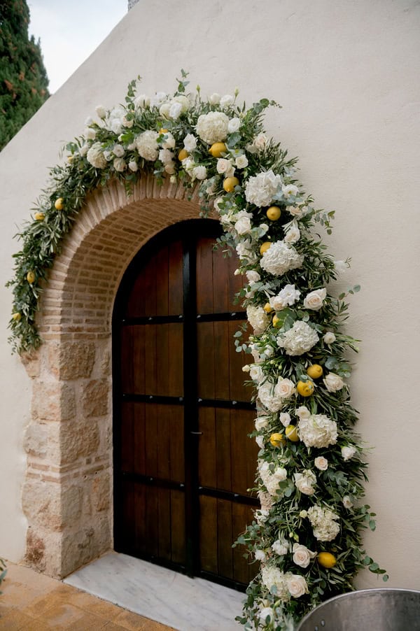 Beautiful White Green Wedding Wine Museum