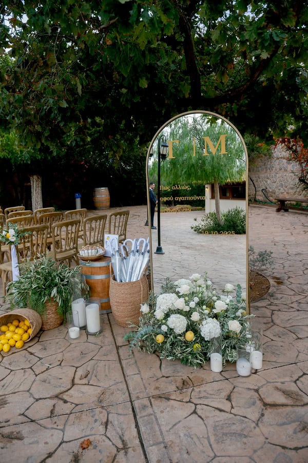 Beautiful White Green Wedding Wine Museum