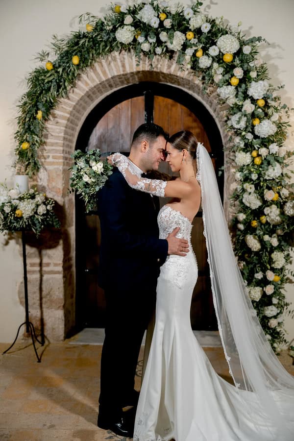 Beautiful White Green Wedding Wine Museum
