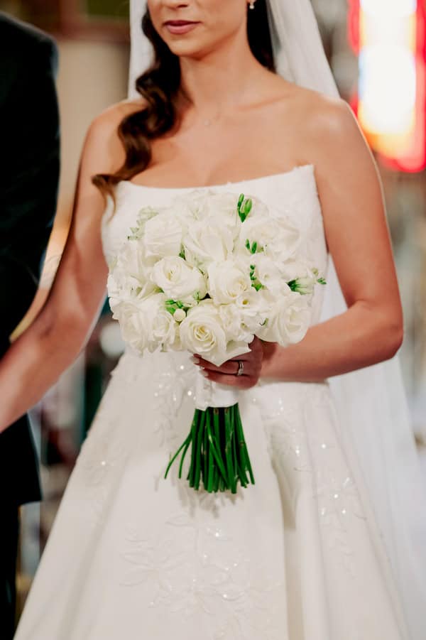 Chic White Floral Wedding Larissa