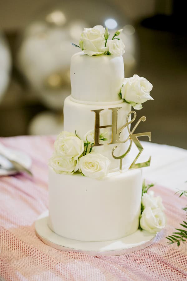 Chic White Floral Wedding Larissa
