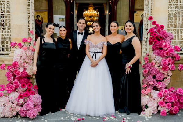 Fashion Forward Stadium Wedding Vibrant Disco Style