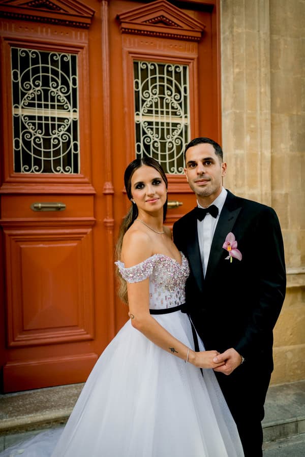 Fashion Forward Stadium Wedding Vibrant Disco Style