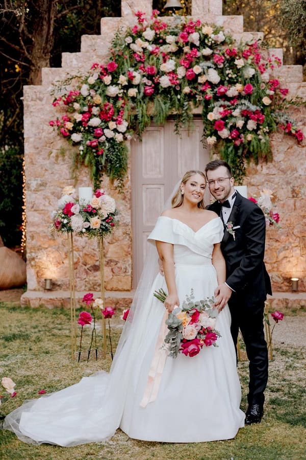 Romantic Fuchsia Wedding Stylish Details