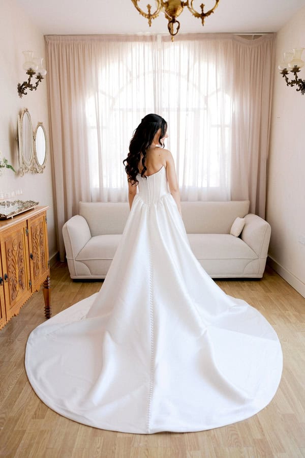 Timeless Minimal Wedding Refined White Green Details