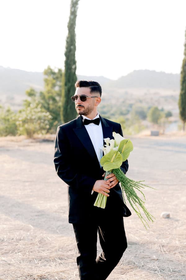 Timeless Minimal Wedding Refined White Green Details