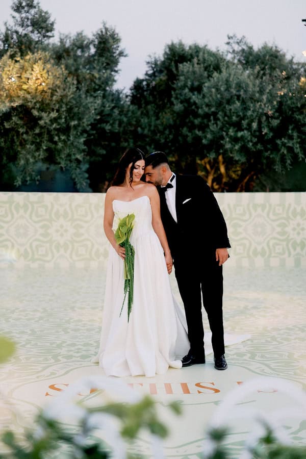 Timeless Minimal Wedding Refined White Green Details