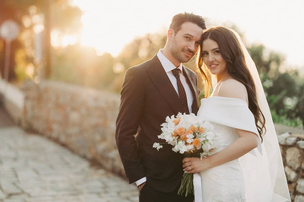 Beautiful outdoor wedding in Areopoli with breathtaking sea views | Ioanna & Dimitris