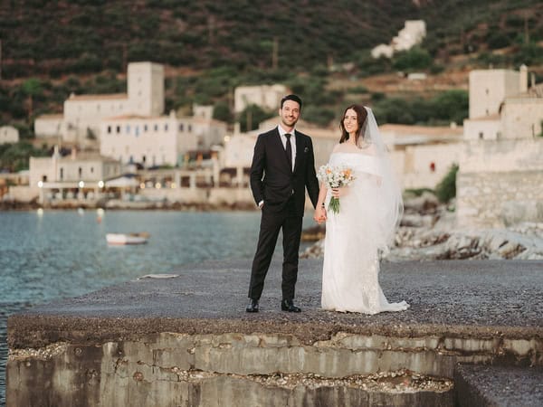 Beautiful Outdoor Wedding Areopoli Sea Views