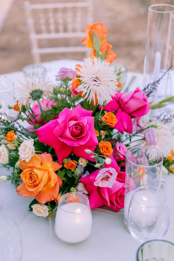 Dreamy Seaside Wedding Mani White Florals