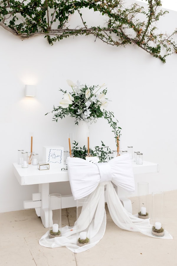 Romantic Seaside Wedding Athens White Roses Aegean Inspired Details