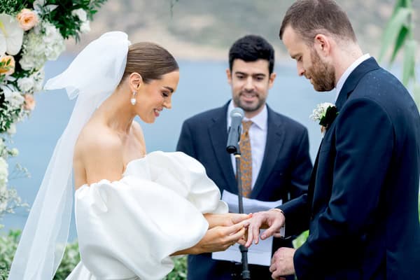 Romantic Seaside Wedding Athens White Roses Aegean Inspired Details