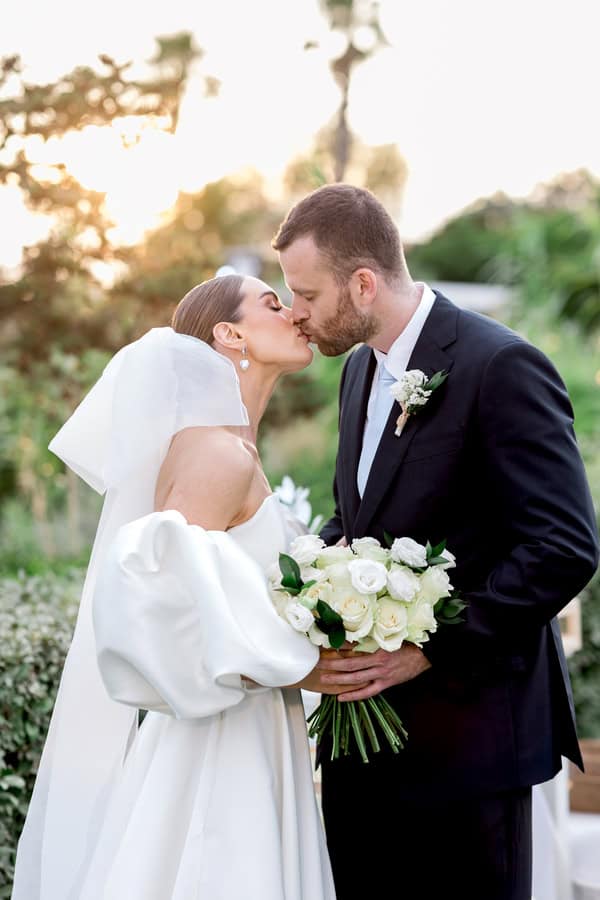 Romantic Seaside Wedding Athens White Roses Aegean Inspired Details