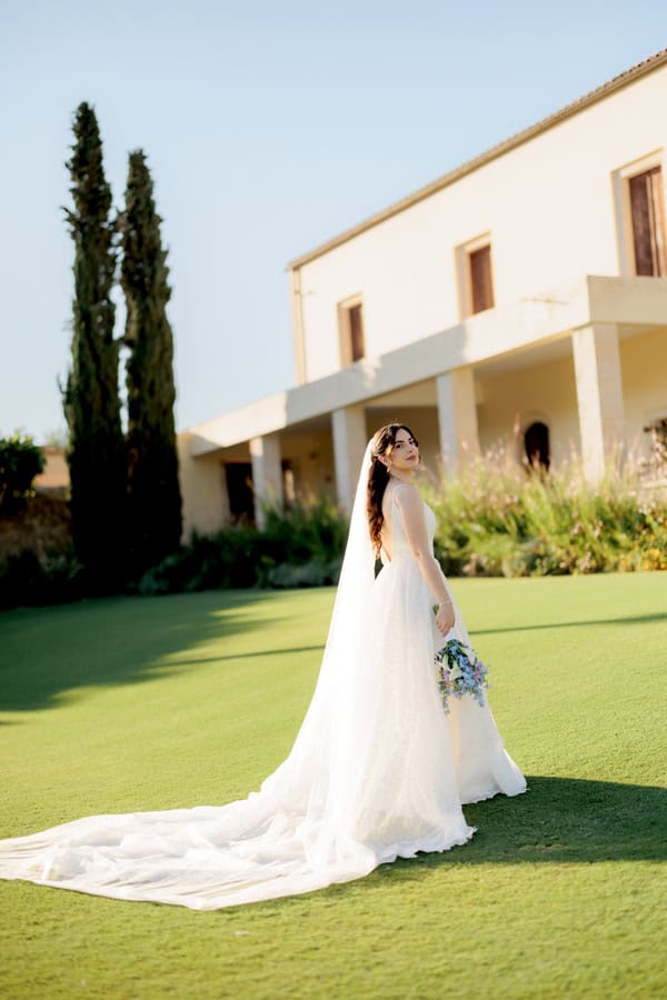 Romantic Spring Wedding Dusty Blue Lilac Details
