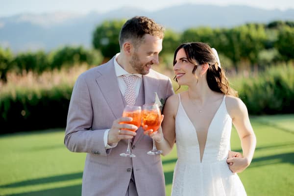 Romantic Spring Wedding Dusty Blue Lilac Details