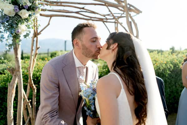 Romantic Spring Wedding Dusty Blue Lilac Details