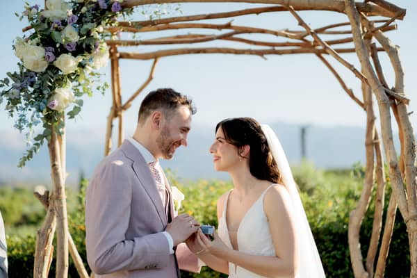 Romantic Spring Wedding Dusty Blue Lilac Details