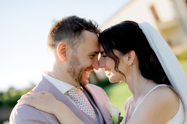 Romantic Spring Wedding Dusty Blue Lilac Details