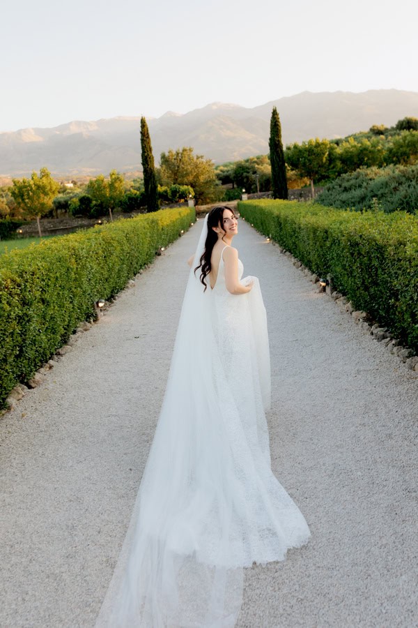 Romantic Spring Wedding Dusty Blue Lilac Details
