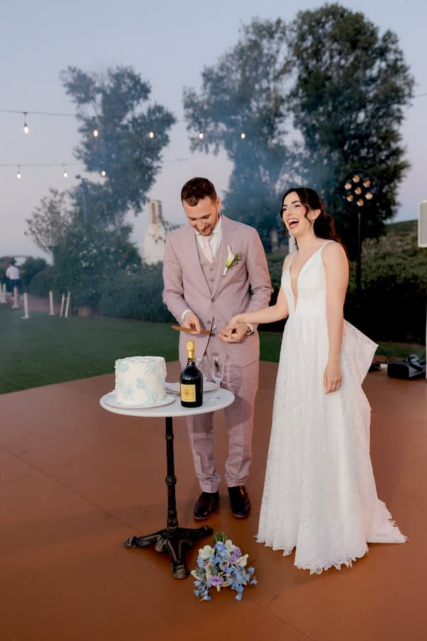 Romantic Spring Wedding Dusty Blue Lilac Details