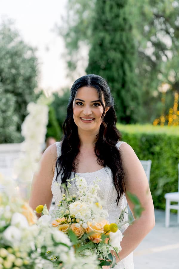 Romantic Summer Wedding Athens Vibrant Yellow Details