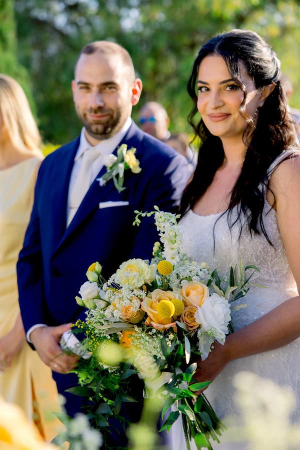 Romantic Summer Wedding Athens Vibrant Yellow Details