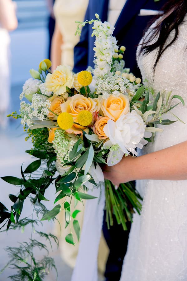 Romantic Summer Wedding Athens Vibrant Yellow Details