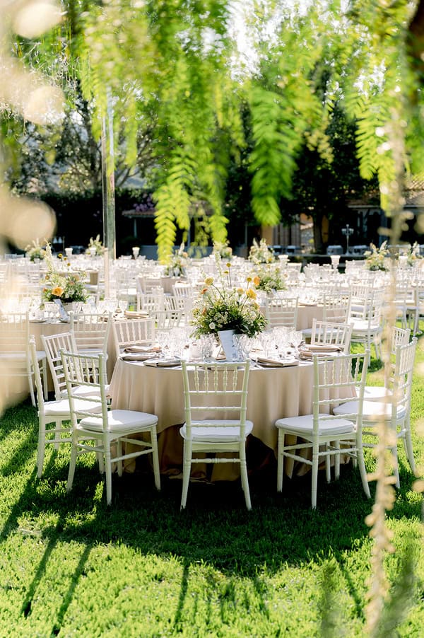 Romantic Summer Wedding Athens Vibrant Yellow Details