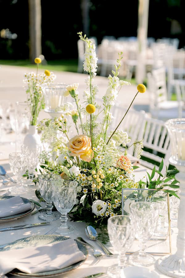 Romantic Summer Wedding Athens Vibrant Yellow Details
