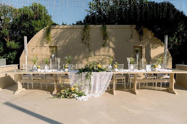 Romantic Summer Wedding Athens Vibrant Yellow Details