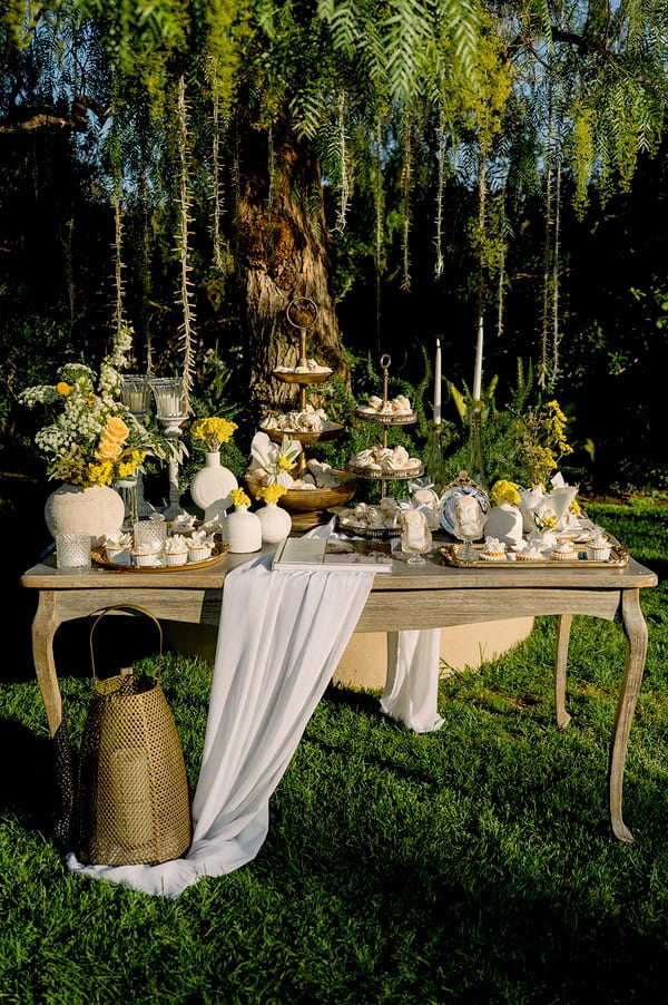 Romantic Summer Wedding Athens Vibrant Yellow Details